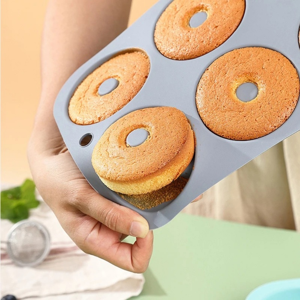6Holes Baking Mold Food Grade  - Donut Mold Silicone ulasan dan harga