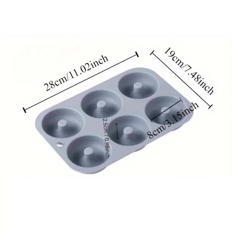 6Holes Baking Mold Food Grade  - Donut Mold Silicone ulasan dan harga