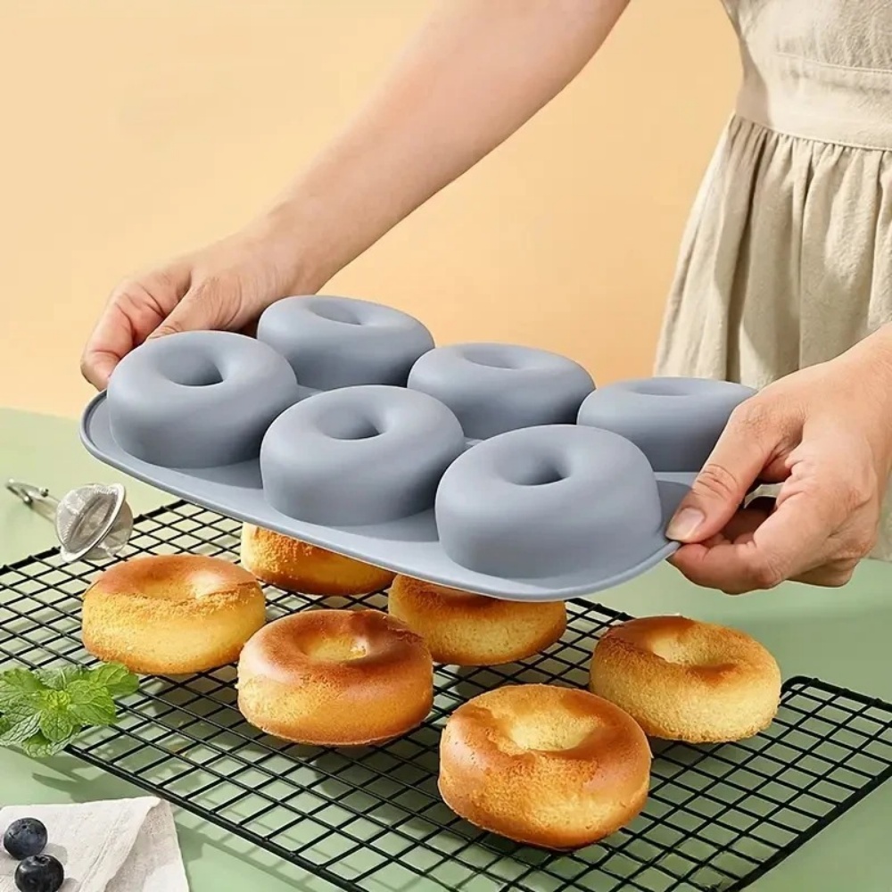 6Holes Baking Mold Food Grade  - Donut Mold Silicone ulasan dan harga