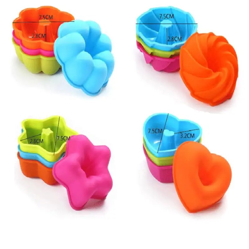 24Pcs of Silicone Muffin Cup C - Donut Mold Silicone ulasan dan harga