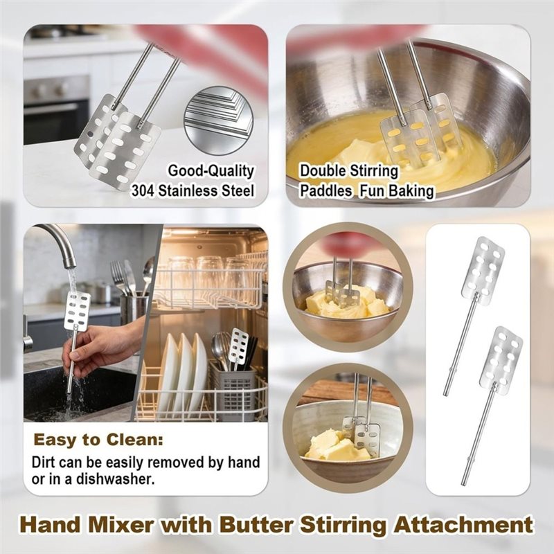 A83G-2Pcs Hand Mixer Butter Ch - Kitchenaid Mixer Hand Mixer ulasan dan harga