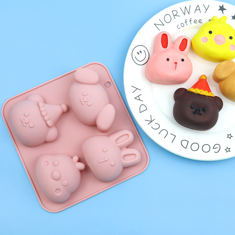 Wholesale 4-cavity Animal Chic - Bunny Cake Mold ulasan dan harga