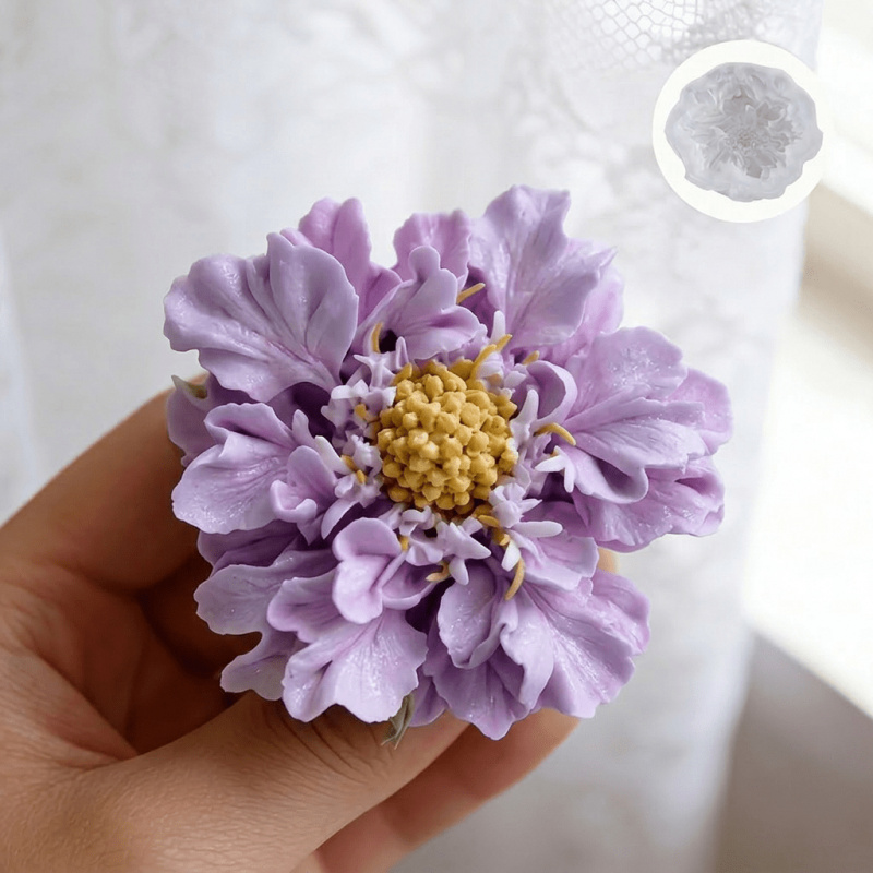1 Dreamy Blue Potted Flower Si - Potsticker Mold ulasan dan harga